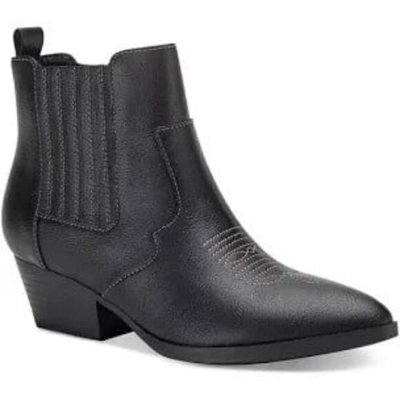 Sun + Stone Womens Grangerr Pointed toe Side Zip Ankle Boots 9.5 - Picture 1 of 4